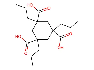 1,3,5-tripropylcyclohexane-1,3,5-tricarboxylic Acid structure