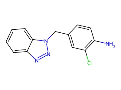 4-(1H-1,2,3-Benzotriazol-1-ylmethyl)-2-chloroaniline structure