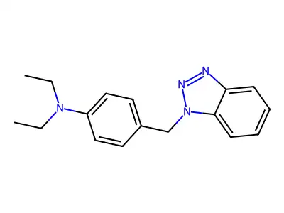 4-(1H-1,2,3-Benzotriazol-1-ylmethyl)-N,N-diethylaniline structure
