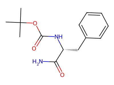 tert-butyl N-(1-carbamoyl-2-phenylethyl)carbamate structure