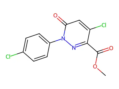 Methyl 4-chloro-1-(4-chlorophenyl)-6-oxo-1,6-dihydro-3-pyridazinecarboxylate structure