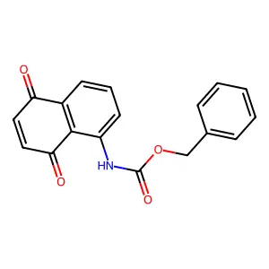 5-(N-carbobenzyloxyamino)-1,4-naphthoquinone structure