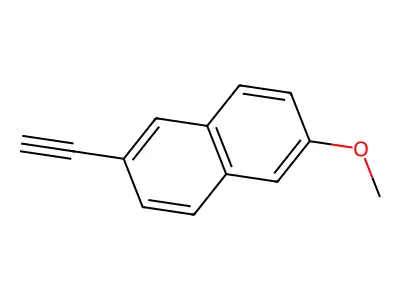 2-Ethynyl-6-methoxynaphthalene structure