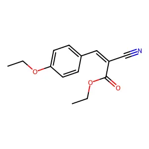 ethyl (2E)-2-cyano-3-(4-ethoxyphenyl)prop-2-enoate structure