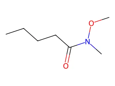 N-methoxy-N-methylpentanamide structure