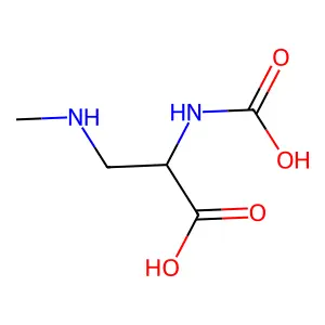 alpha-N-Carboxy-beta-N-methylaminoalanine structure