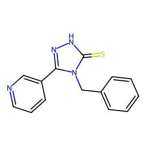 2,4-Dihydro-4-(phenylmethyl)-5-(3-pyridinyl)-3H-1,2,4-triazole-3-thione structure
