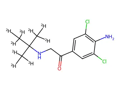1-(4-Amino-3,5-dichlorophenyl)-2-(tert-butylamino)ethan-1-one structure