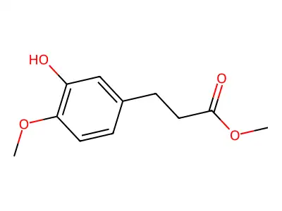 Methyl 3-hydroxy-4-methoxybenzenepropanoate structure