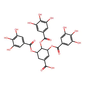 3,4,5-tri-O-Galloylshikimic acid structure