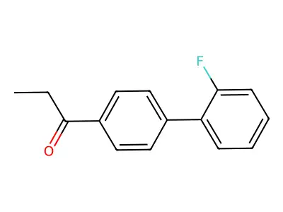 1-(2'-Fluoro-[1,1'-biphenyl]-4-yl)propan-1-one structure