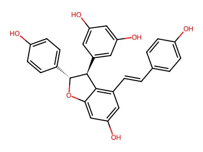 Epsilon-viniferin, (+)- structure