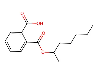 Mono-2-heptyl phthalate structure
