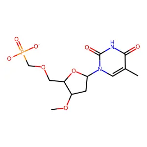 DiNa-5'-O-Phosphonomethyl-3'-O-CH3T structure