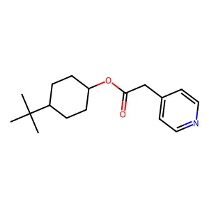 4-(1,1-Dimethylethyl)cyclohexyl 4-pyridineacetate structure