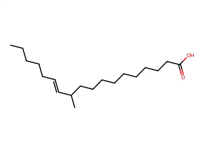 11-Methyloctadec-12-enoic acid structure