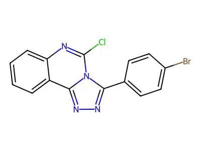 3-(4-Bromophenyl)-5-chloro-[1,2,4]triazolo[4,3-c]quinazoline structure
