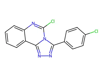 5-Chloro-3-(4-chlorophenyl)-[1,2,4]triazolo[4,3-c]quinazoline structure