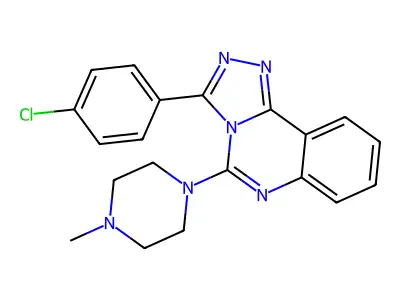 3-(4-Chlorophenyl)-5-(4-methylpiperazino)[1,2,4]triazolo[4,3-c]quinazoline structure