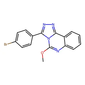 3-(4-Bromophenyl)-5-methoxy-[1,2,4]triazolo[4,3-c]quinazoline structure