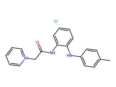 Pyridinium, 1-(2-((2-((4-methylphenyl)amino)phenyl)amino)-2-oxoethyl)-, chloride structure