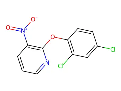 2-(2,4-Dichlorophenoxy)-3-nitropyridine structure