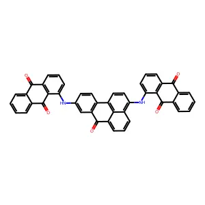 9,10-Anthracenedione, 1,1'-((7-oxo-7H-benz(de)anthracene-3,9-diyl)diimino)bis- structure