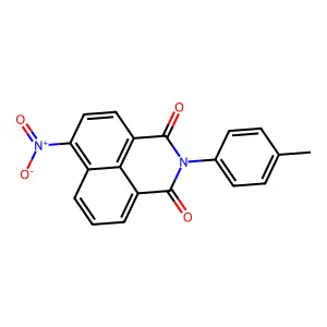 2-(4-methylphenyl)-6-nitro-1H-benzo[de]isoquinoline-1,3(2H)-dione structure