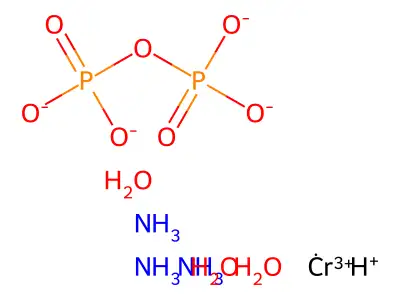 Triamminechromium pyrophosphate structure