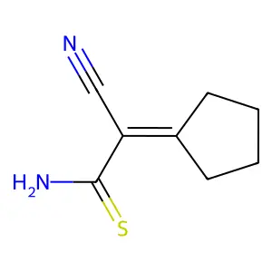 2-氰基-2-环亚戊基乙硫代酰胺 structure