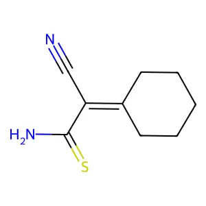 Ethanethioamide, 2-cyano-2-cyclohexylidene- structure