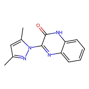 3-(3,5-Dimethyl-1H-pyrazol-1-yl)quinoxalin-2(1H)-one structure