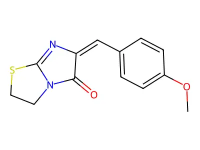 6-[(4-Methoxyphenyl)methylidene]-2,3-dihydroimidazo[2,1-b][1,3]thiazol-5-one structure