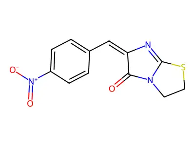 6-[(4-Nitrophenyl)methylidene]-2,3-dihydroimidazo[2,1-b][1,3]thiazol-5-one structure