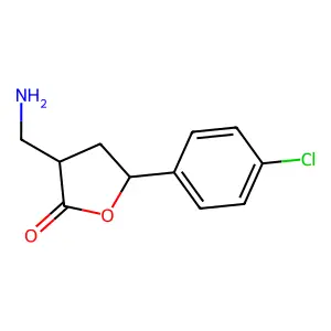 3-Aminomethyl-5-(4-chlorophenyl)-tetrahydrofuran-2-one structure