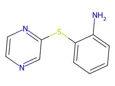 2-(2-Pyrazinylsulfanyl)aniline structure