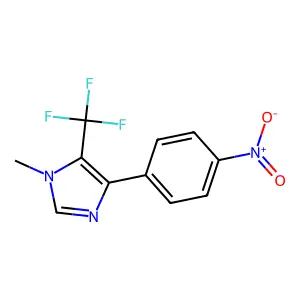 1-Methyl-5-trifluoromethyl-4-(4-nitrophenyl)-1H-imidazole structure