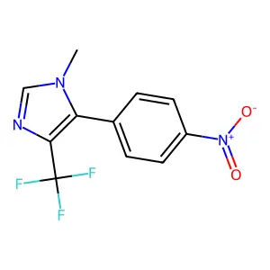 1-Methyl-4-trifluoromethyl-5-(4-nitrophenyl)-1H-imidazole structure