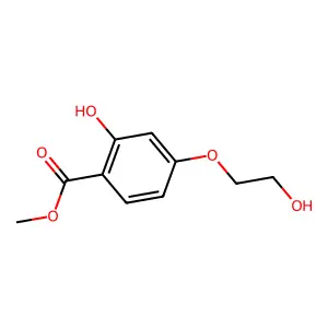 Methyl 4-(2-hydroxyethoxy)salicylate structure