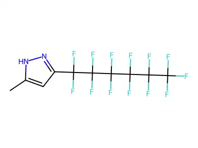 3-(Perfluoro-1-hexyl)-5-(methyl)pyrazole structure
