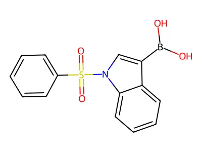1-(phenylsulfonyl)-1H-indol-3-ylboronic acid structure