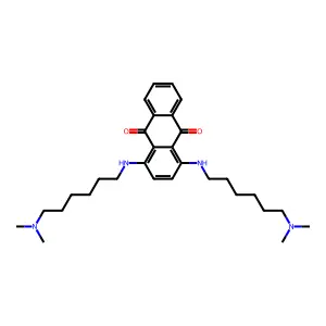 1,4-Bis((6-(dimethylamino)hexyl)amino)-9,10-anthracenedione structure