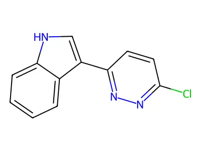 3-(6-chloropyridazin-3-yl)-1H-indole structure