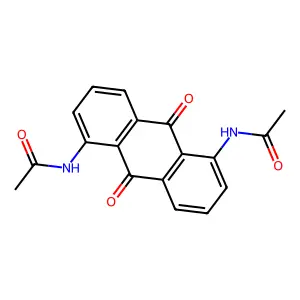 Acetamide, N,N'-bis(9,10-dihydro-9,10-dioxo-1,5-anthracenediyl)bis- structure