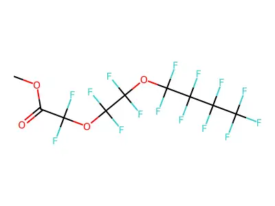 Methyl 2,2-difluoro-2-(1,1,2,2-tetrafluoro-2-(perfluorobutoxy)ethoxy)acetate structure