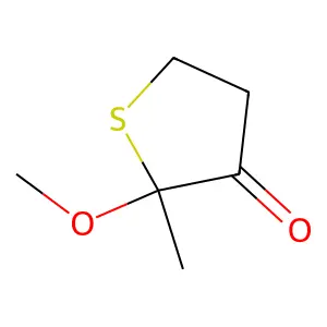 Dihydro-2-methoxy-2-methyl-3(2H)-thiophenone structure