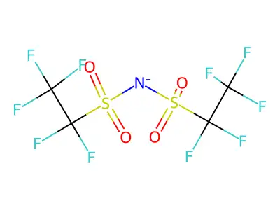 Bis(perfluoroethylsulfonyl)imide structure