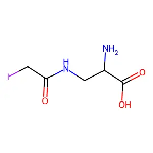 N(3)-(Iodoacetyl)-2,3-diaminopropanoic acid structure