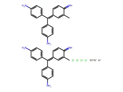 Basic fuchsin-platinum complex structure