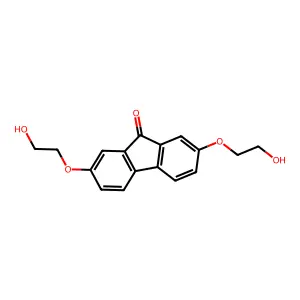 9H-Fluoren-9-one, 2,7-bis(2-hydroxyethoxy)- structure